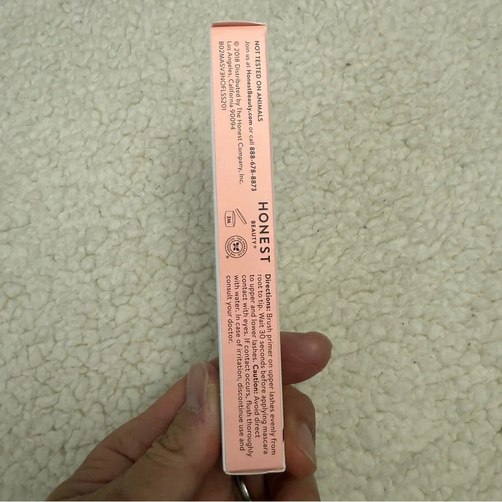 Honest Beauty 2-in-1 Extreme Length Clean Mascara + Lash Primer Black, .27 fl oz
